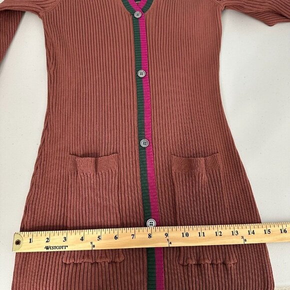 Current Air Colleen Sweater Dress Size L Ribbed Knit Midi - Picture 13 of 14